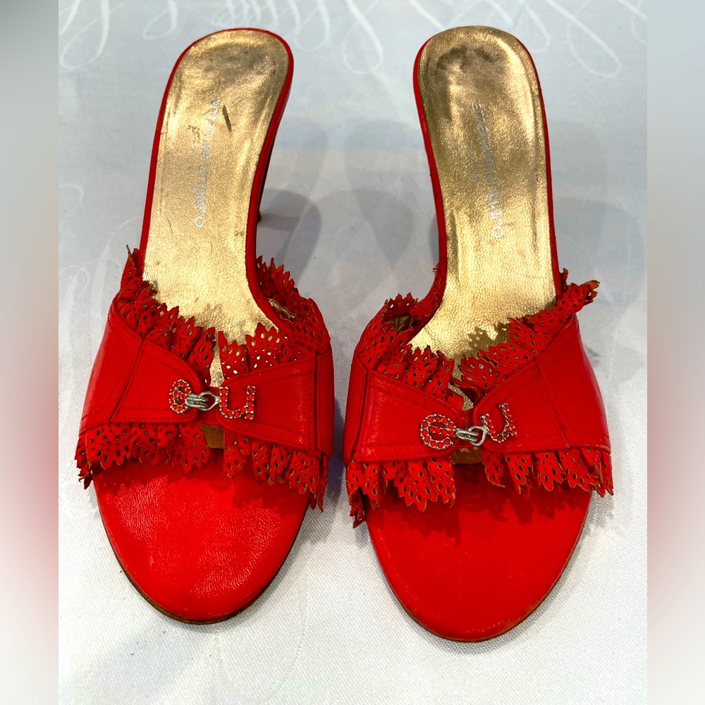 Emanuel Ungaro Red Pump Heels